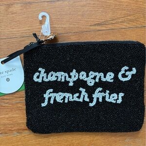 Kate Spade Black Fabric Pouch